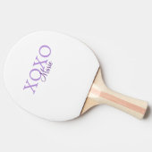 Xoxo valentine's day名前パープルパステルminimaを追加 卓球ラケット (横)