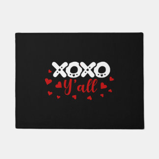 Xoxo Yオールハッピーヴァレンティーンズデイラブカワイイハート ドアマット
