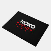 Xoxo Yオールハッピーヴァレンティーンズデイラブカワイイハート ドアマット (アングル)
