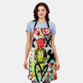 XOXOXOXOXOXOXOコレクション エプロン (着用した状態)