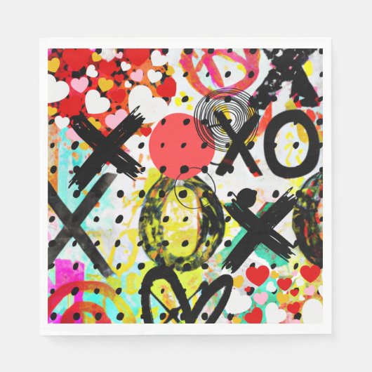 XOXOXOXOXOXOXOコレクション スタンダードランチョンナプキン (正面)