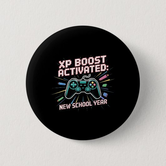 Xpブースト、新学期、バックトゥスクール、ジェネレーションZ A 缶バッジ (正面)