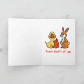 XP-ハッピーイースターDuck-bunnyカード シーズンカード (内部)