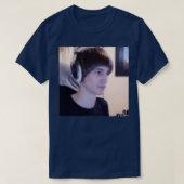 xQc Bowl Cut Hair Tシャツ (デザイン正面)