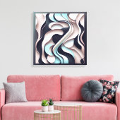 "Xquisite" コンテンポラリー抽象芸術ウォールアート キャンバスプリント (インサイチュ (リビング))