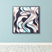 "Xquisite" コンテンポラリー抽象芸術ウォールアート キャンバスプリント (インサイチュ (ウッドフロア))