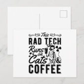 Xray Radiology This Rad Tech Runs Cats And Coffee ポストカード (正面/裏面)
