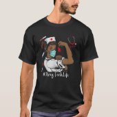 Xray Tech BLACK NURSE Black History Month Junenth Tシャツ (正面)