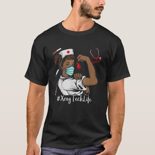Xray Tech BLACK NURSE Black History Month Junenth Tシャツ (正面)