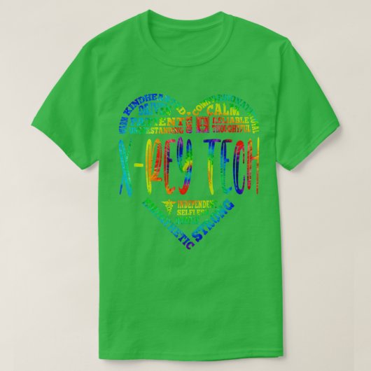 XRey Tech絞り染めナース週間ナースデイクリスマス Tシャツ (デザイン正面)