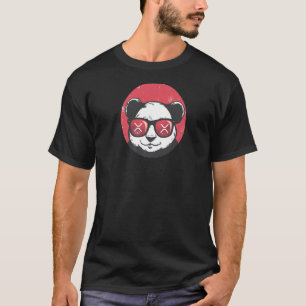 Xrpかわいいクリプトパンダサングラスレトロ Tシャツ