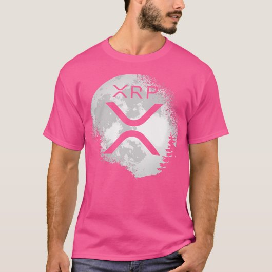 Xrpが月の暗号に保持 Tシャツ (正面)