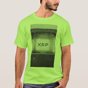 XRPのさざ波のライムの芸術のTシャツ Tシャツ