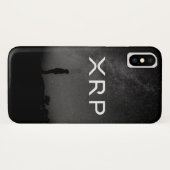 XRPのさざ波の黒の灰色の銀河の電話箱 Case-Mate iPhoneケース (裏面(横))