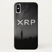 XRPのさざ波の黒の灰色の銀河の電話箱 Case-Mate iPhoneケース (裏面)