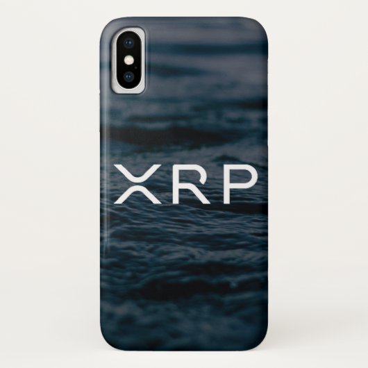 XRPのさざ波水白くカスタマイズ可能な電話箱 Case-Mate iPhoneケース (裏面)