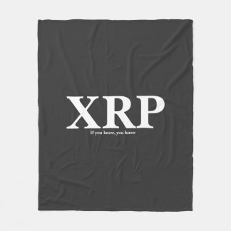 XRPもしは、知っている フリースブランケット