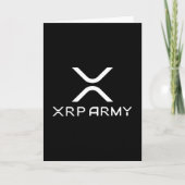 XRPアーミー引用文Hodl Crypto Cryptocurrencyミーム カード (正面)