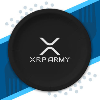 XRPアーミー引用文Hodl Crypto Cryptocurrencyミーム ペーパープレート