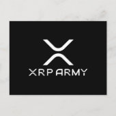 XRPアーミー引用文Hodl Crypto Cryptocurrencyミーム ポストカード (正面)