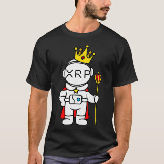 XRPコイン 暗号通貨 ムーン 宇宙飛行士 Tシャツ