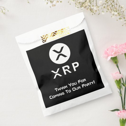 XRPパーティー白黒の暗号通貨 フェイバーバッグ (封をした状態)