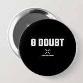 XRPミーム暗号通貨0疑い引用文 缶バッジ (正面&裏面)