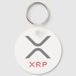 XRPリップルグレーと赤のロゴ |基本キーチェーン キーホルダー