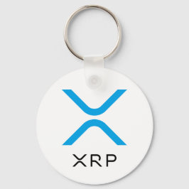 XRPリップルブルー&ブラックロゴ |基本キーチェーン キーホルダー