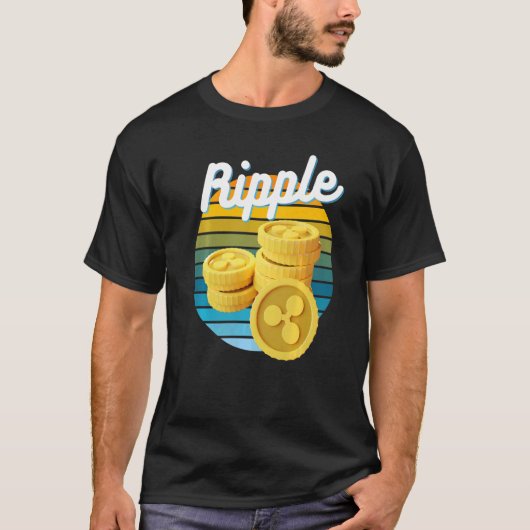 Xrpリップル暗号通貨ブロックチェーンNft Bitcoin H Tシャツ (正面)