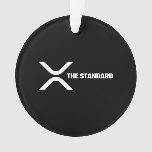 XRP暗号ミームCryptocurrency標準引用文 オーナメント (正面)