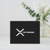 XRP暗号ミームCryptocurrency標準引用文 ポストカード (スタンド正面)