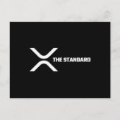 XRP暗号ミームCryptocurrency標準引用文 ポストカード (正面)