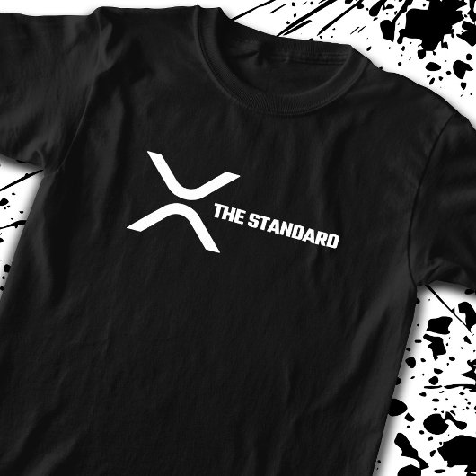 XRP暗号ミームCryptocurrency標準引用文 Tシャツ