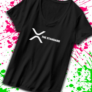 XRP暗号ミームCryptocurrency標準引用文 Tシャツ