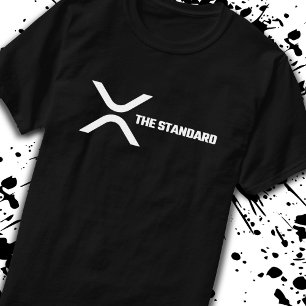 XRP暗号ミームCryptocurrency標準引用文 Tシャツ