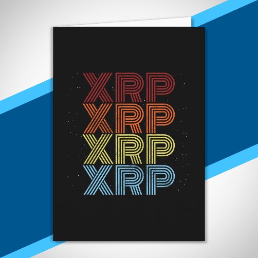 XRP暗号レトロヴィンテージ暗号通貨ミーム カード