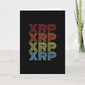 XRP暗号レトロヴィンテージ暗号通貨ミーム カード (正面)