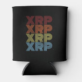XRP暗号レトロヴィンテージ暗号通貨ミーム 缶クーラー (正面)
