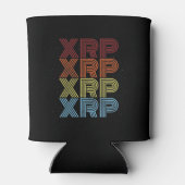 XRP暗号レトロヴィンテージ暗号通貨ミーム 缶クーラー (裏面)