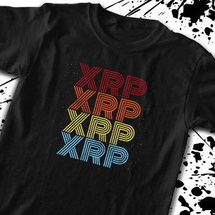 XRP暗号レトロヴィンテージ暗号通貨ミーム Tシャツ
