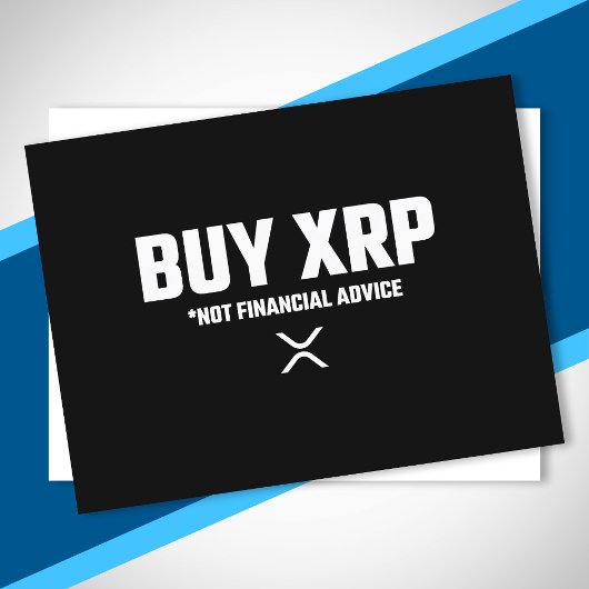 XRP暗号化ミーム非財務アドバイス免責事項 ポストカード