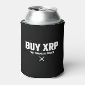XRP暗号化ミーム非財務アドバイス免責事項 缶クーラー (缶正面)