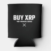 XRP暗号化ミーム非財務アドバイス免責事項 缶クーラー (正面)