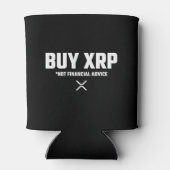 XRP暗号化ミーム非財務アドバイス免責事項 缶クーラー (裏面)