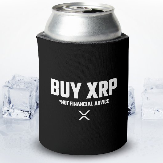 XRP暗号化ミーム非財務アドバイス免責事項 缶クーラー