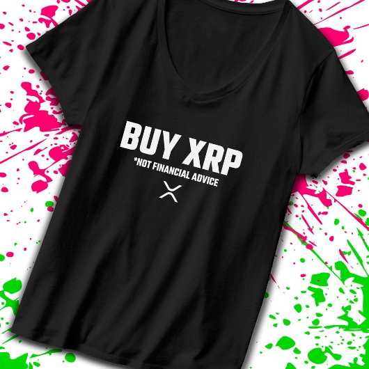 XRP暗号化ミーム非財務アドバイス免責事項 Tシャツ