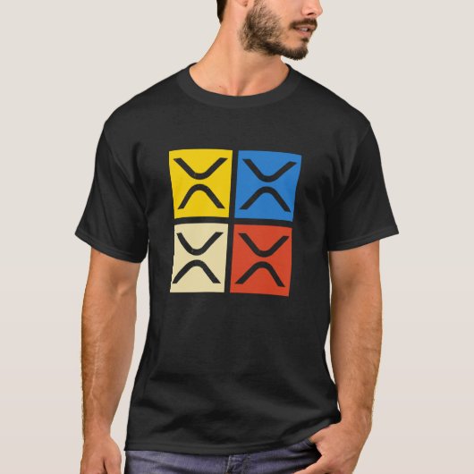 XRP暗号通貨グッズ Tシャツ (正面)