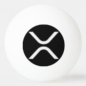XRP暗号通貨 卓球ボール (正面)