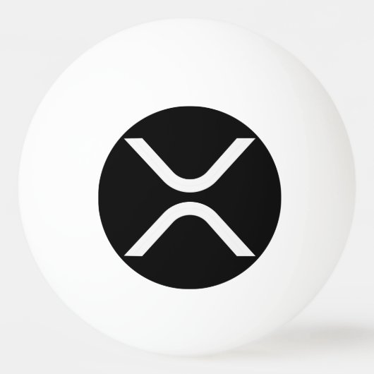 XRP暗号通貨 卓球ボール (正面)